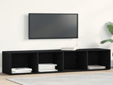 Bookcase Black Oak 36x30x143 cm Engineered Wood 862396