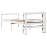 Senior Bed with Headboard without Mattress White 75x190 cm Small Single 3305850