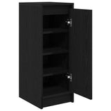 Shoe Cabinet Black Oak 29.5x34x76 cm Engineered Wood 861860