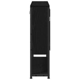 Mirror Cabinet Black Oak 60 x 16 x 60 cm Engineered Wood 862225