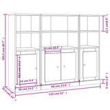 Highboards 3 pcs Concrete Grey Engineered Wood 3185307