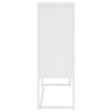 Highboard White 80x35x100 cm Steel 335881