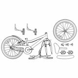 Kids Bike 12 Inches for 2-4 Years Old Pink White 42009233