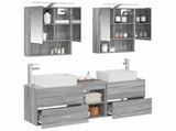 Bathroom Furniture Set 5 pcs Grey Sonoma 3406844