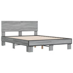 Bed Frame without Mattress Grey Sonoma 135x190 cm Double 3280210