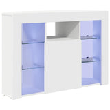 Corner LED TV Cabinet White 100x40x68cm Engineered Wood 889785