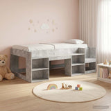 Kids'Bed Frame with Storage Concrete Grey 75 x 190 cm 3422638