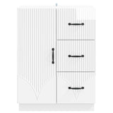 Sideboard High Gloss White 66 x 34.5 x 87 cm Engineered Wood 895319