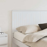 Headboard with Headboard White 160 cm Engineered wood 887736