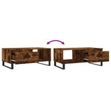 Coffee Table Smoked Oak 90x50x36.5 cm Engineered Wood 830577