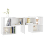 TV Cabinet High Gloss White 104x30x52 cm Engineered Wood 808356