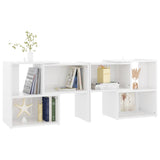 TV Cabinet High Gloss White 104x30x52 cm Engineered Wood 808356
