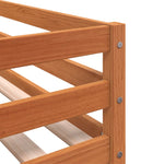 ZNTS Bunk Bed without Mattress Blue 80x200 cm Solid Wood Pine 3283923