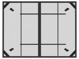 Garden Table Anthracite 100x100x72 cm Steel Mesh 362732