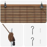 Roller Blind Brown 130 x 220 cm Bamboo 42039775