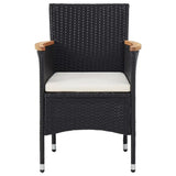 Garden Dining Set Black, Cream White 3095923