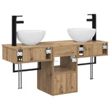Bathroom Furniture Set 3 pcs Artisan Oak Engineered Wood 3405596