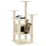 Cat Tree with Sisal Scratching Posts Cream 110 cm 171479
