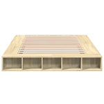 Bed Frame without Mattress Sonoma Oak 140x200 cm 3280477