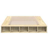 Bed Frame without Mattress Sonoma Oak 140x200 cm 3280477