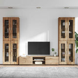 TV Cabinet Set FLORIN 3 pcs Artisan Oak Engineered Wood 3397993