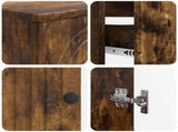 2 Piece Bathroom Cabinet Set ALKMAAR Smoked Oak Engineered Wood 3417509