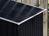 7 x 4ft Weatherproof Shed, Outdoor Bike Storage Shed with Ventilation Slots, Foundation Kit and T3398P313617
