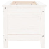 Garden Planter White 82.5x40x39 cm Solid Wood Pine 825255