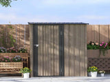 5ft x 3ft Metal Garden Storage Shed, Outdoor Tool Shed with Sloped Roof, Lockable Door for Tools, T3398P318726