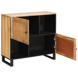Sideboard with Storage Brown 80 x 33 x 75 cm Solid Mango Wood 4018071