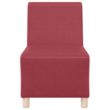 Modular Sofa Unit Armless Wine Red 55 x 74 x 82 cm Faux Leather 4108491