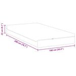 Mattress White and Grey 100 x 200 cm Pocket Spring 4106363