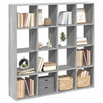 Book Cabinet Grey Sonoma 137.5x29x137.5 cm Engineered Wood 3310294