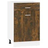 Drawer Bottom Cabinet Lyon Smoked Oak 50x46x81.5 cm Engineered Wood 815573