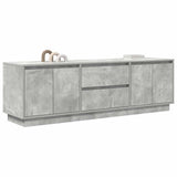 TV Cabinet with LED Lights Concrete Grey 160.5x41x50 cm 3328429