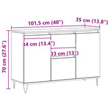 Sideboard Artisan Oak 101.5x35x70 cm Engineered Wood 857267