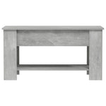 Coffee Table Concrete Grey 101x49x52 cm Engineered Wood 809705