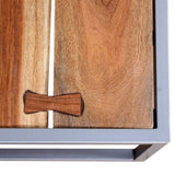 Two Piece Coffee Table Set Solid Acacia Wood 244232