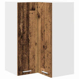 Hanging Cabinet with Storage Old Wood and White 57 x 57 x 80 cm 884296
