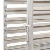 Kitchen Trolley for 16 Trays 38x55x163 cm Stainless Steel 50920