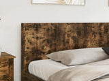 Bed Frame with Storage and Headboard Smoked Oak Engineered Wood 3414077