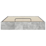 Ottoman Bed Frame Concrete Grey 140 x 200 cm Engineered Wood 3409272