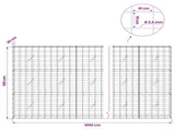 Gabion with 3.5 mm Wire and 10x10 cm Mesh 1050x20x150 cm 3463143