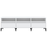TV Cabinet White 150x30x44.5 cm Engineered Wood 831917