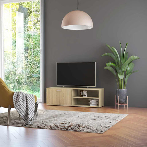 TV Cabinet Sonoma Oak 120x34x37 cm Engineered Wood 801155