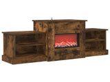 Electric Fireplace Smoked Oak 110 x 30 x 50 cm Engineered wood 8021163