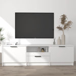 TV Cabinet White 140x35x40 cm Engineered Wood 811448