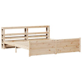 Bed Frame with Headboard without Mattress 200x200 cm 3306029
