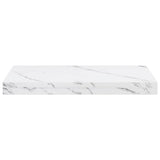 Wall Shelf 4 pcs White Marble 50 x 23.5 x 4 cm Engineered Wood 42019967