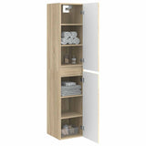 Wall-mounted Bathroom Cabinet Sonoma Oak 33 x 34.5 x 160 cm 890514